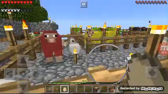 Летсплей по Minecraft, показую постройки-« Skyblock»-№1