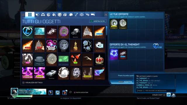 Gioco con voi rocket League!!Iscambio su Rocket League!!! Id epic warrior_bianco29 ! Facciamo frees