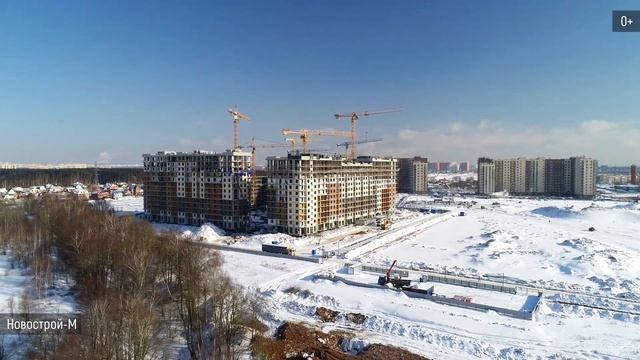 Обзор с воздуха ЖК Алхимово аэросъемка: март 2021 г.