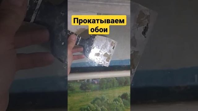 Снимаем старые обои со стен! Лайфхак ?