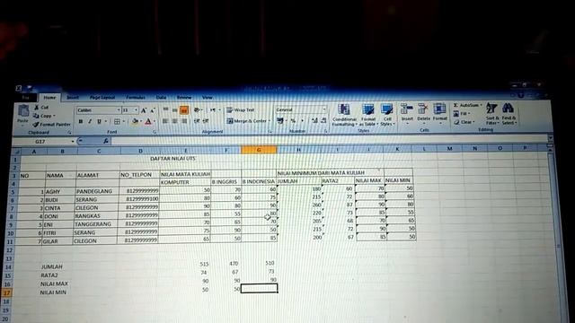 excel vlookup & hlookup, rumus If , average/min/max,  Debit/Kredit - click it!
