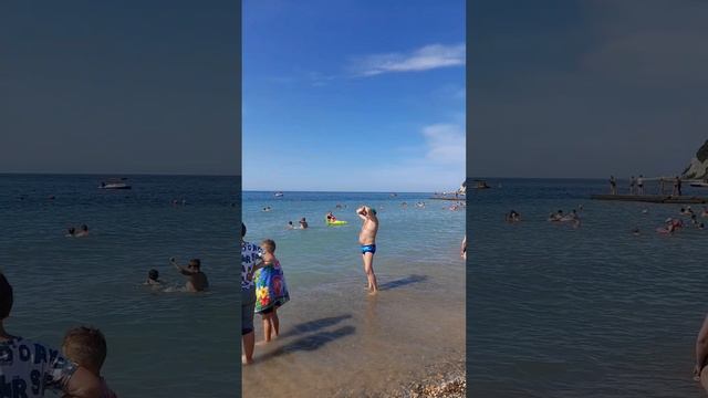 Архипо-Осиповка 2 июля 2024 года ⛅ обстановка на пляже 🏖️ Видео: Лариса