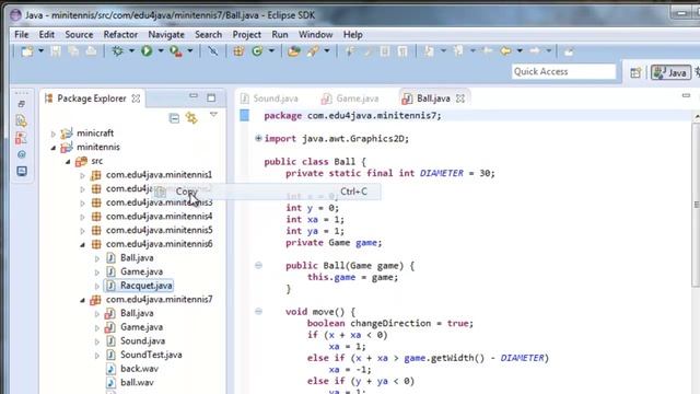Creating a Sound class for our game. Java Game Programming for Beginners 8