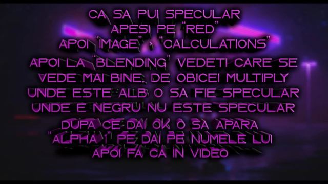 Tutorial-Cum se pune specular!