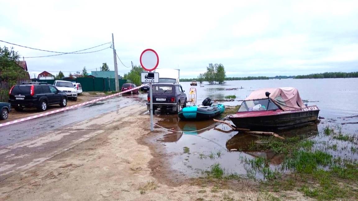 В Берёзовском из-за дождя уровень воды поднялся на 24 сантиметра