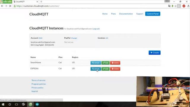 ESP8266 Text control via MQTT cloud