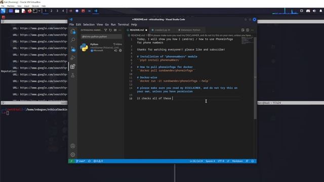 Kali Linux #tutorial: How to / How I use phoneinfoga by sundowndev.