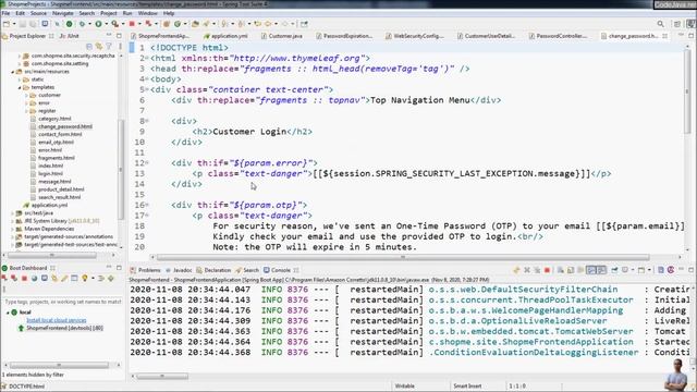 Spring Security Password Expiration Example