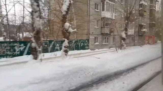 Томский трамвай. Поездка в трамвае