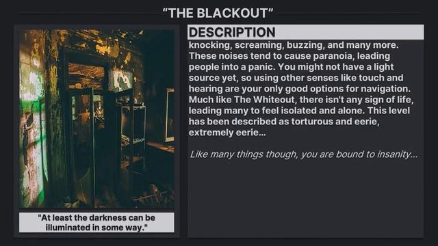 "The Blackout" - A Hidden Level of The Backrooms (Forgotten Places)