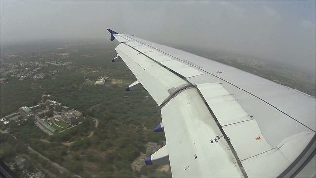 Landing At New Delhi - Indigo Airlines Airbus A320 - Indira Gandhi International Airport - In 4K