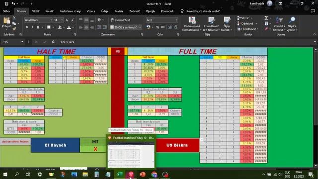 Football Bet Prediction Excel Mathematic Poisson 9.3.2023 Math18