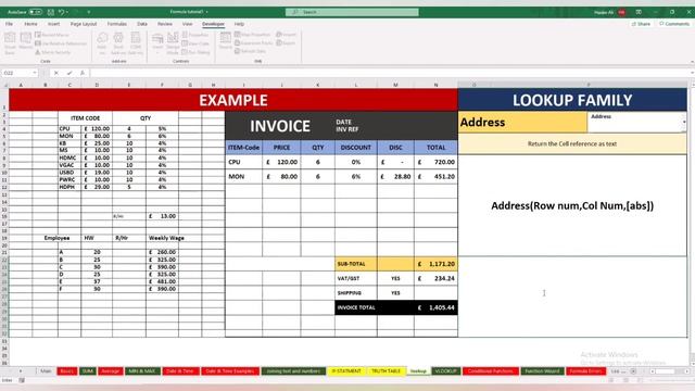 How to use Relative Cell Reference and Absolute cell reference in Excel formula and functions