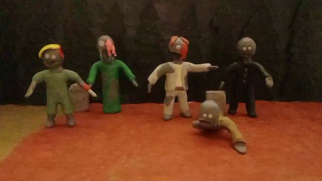 пластилиновая анимация "зомби"