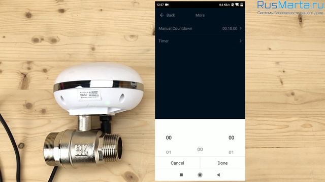 Настройка Шаровый кран PS-Link для умного дома QT03 15 20 25