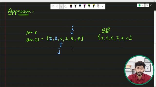 POTD-31/10/2023 | Move all zeroes to end of array | Problem of the Day GeeksforGeeks