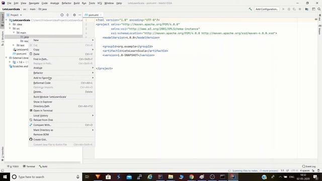 Setting Scala Project in Intellij  from Beginning