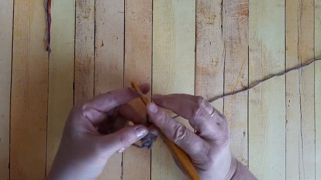 Коврик из остатков пряжи