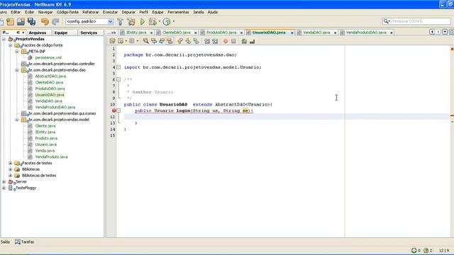 Aplicação Java para desktop O.O. e banco postgres Parte 2.2