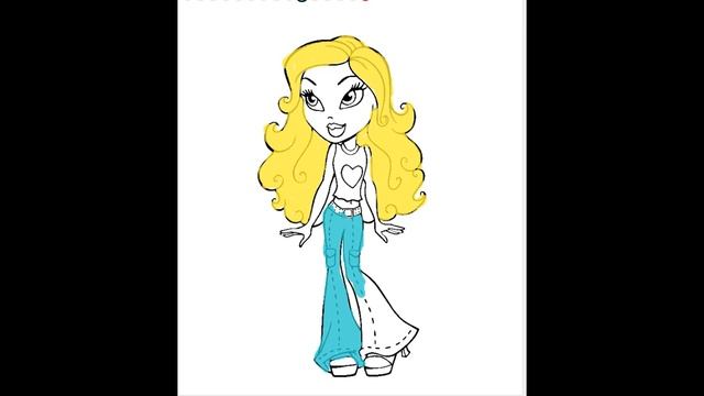 BRATZ COLORING BOOK - HOW TO DRAW
