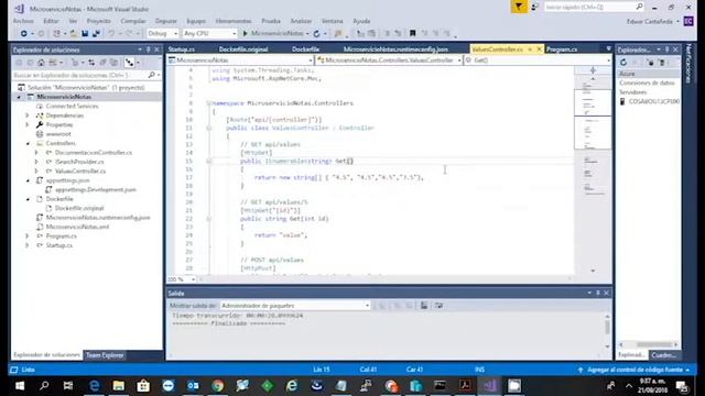 Parte 1 - Videotutorial Micro servicios + Docker + Swagger