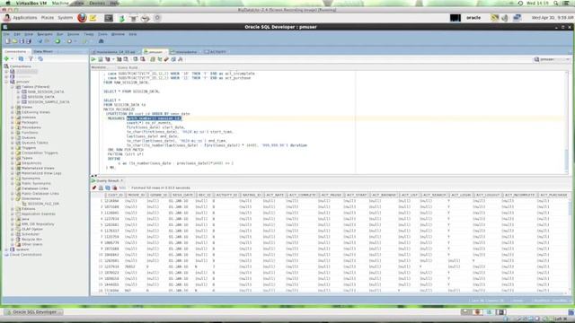 Using SQL Pattern Matching with Big Data Lite VM