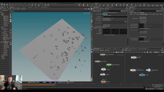 Houdini Tutorial - How to Collide Objects with Displaced Geometry