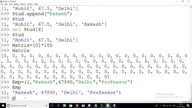 Workshop on Python for beginners Part I(List, Tuple,Dictionary, if stt) By Rakesh Roshan