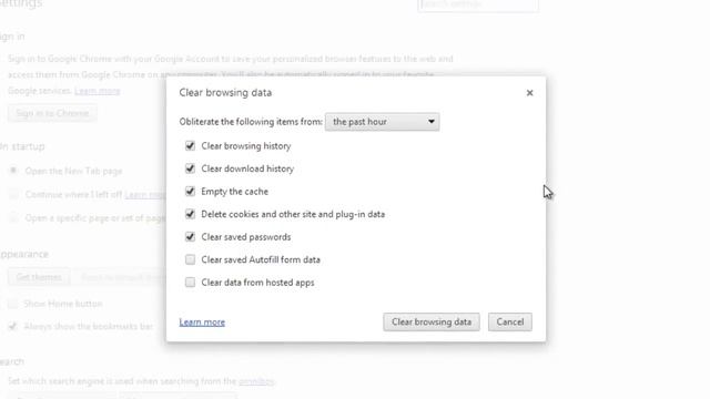How to delete browsing History on Google Chrome