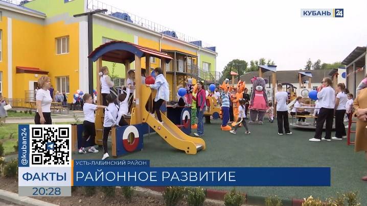 Новый детский сад торжественно открыли в Усть-Лабинском районе