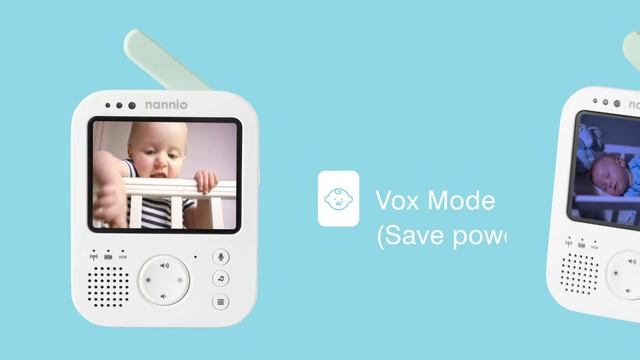 Best Budget Video Baby Monitor | Nannio Hero 3 nursery baby monitor
