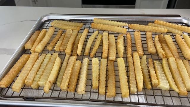 Homemade Crinkle Fries- Crispy And Delicious