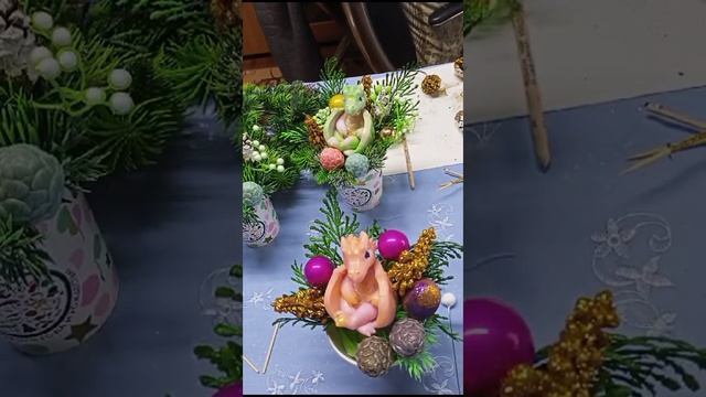 Сборка бюджетного букета с Драконом на Новый год.Мыловарение.