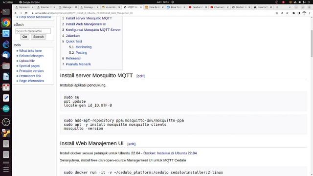 OWP 20230703 MQTT install cedalo docker web management UI