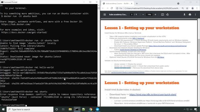 kubeAcademy Building Applications for Kubernetes: Docker Desktop Installation for Windows 10