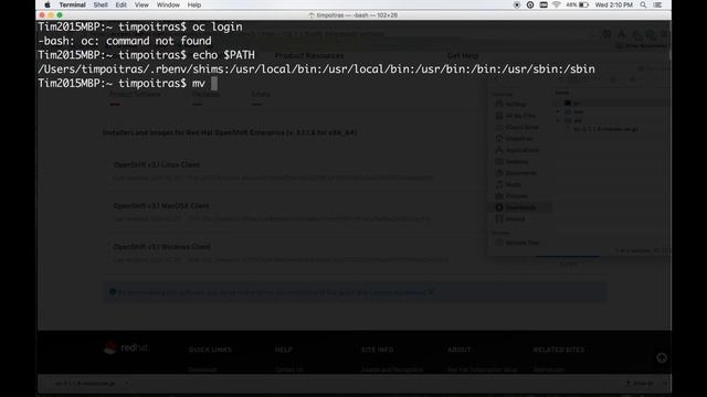 OpenShift - Installing the CLI for Mac