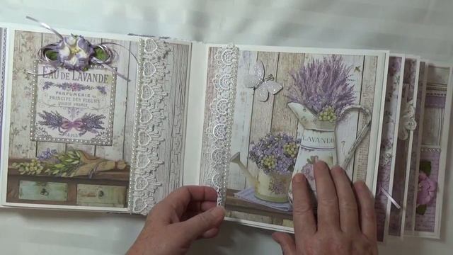 *Sold* Stamperia Provence Mini Album By Cheryl's Paper Creations