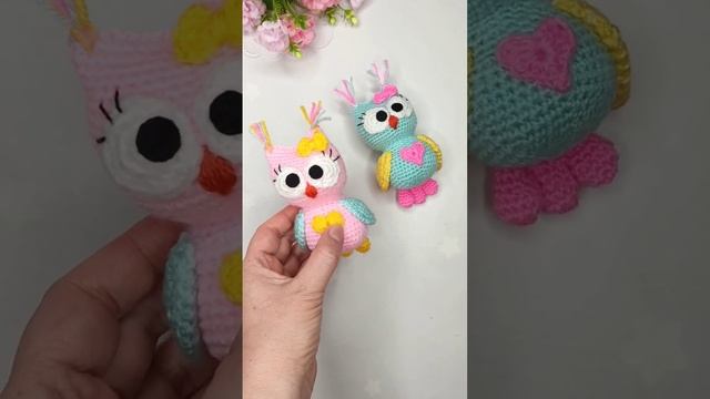 ? Crochet Rainbow Owls ? Радужные совушки крючком ?