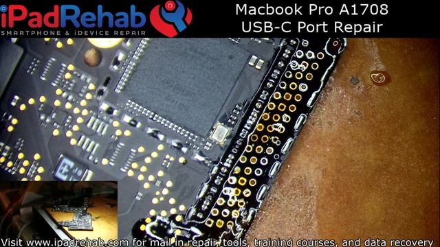 Macbook Pro A1708 USBC Port Replacement