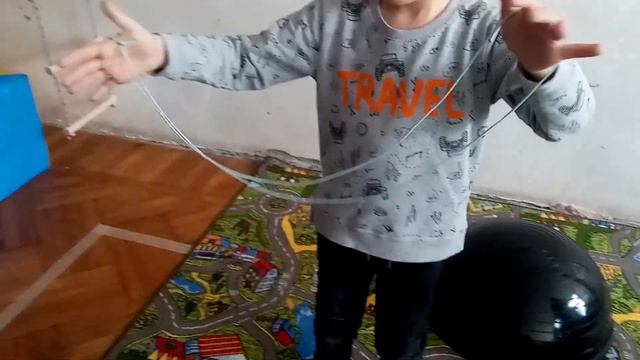 Учим игру с верёвочкой "Колыбель для кошки"