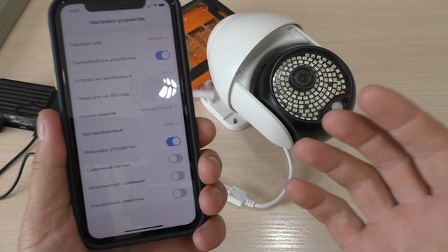 WIFI ПОВРОТНАЯ 2МП АУДИО КАМЕРА 120 СВЕТОДИОДОВ С АВТОСЛЕЖЕНИЕМ!!!