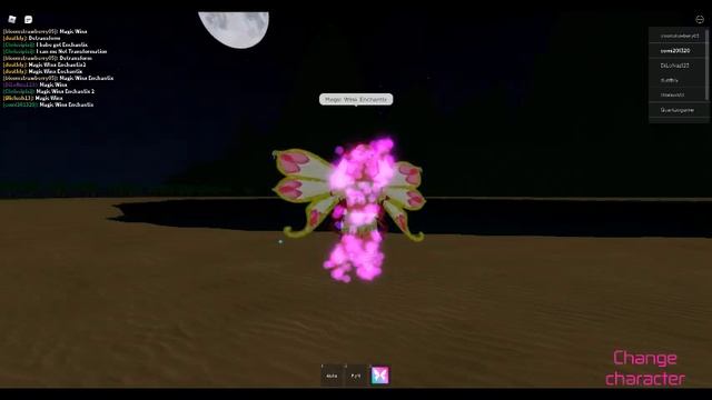 Winx Club Magical Adventures robloxAngelix ClubAisha Enchantix Transformation!