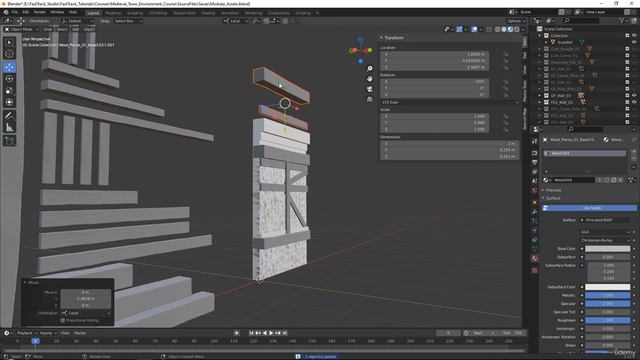 51 - Setting Up Our Final Modular Assets Part3 Timelapse