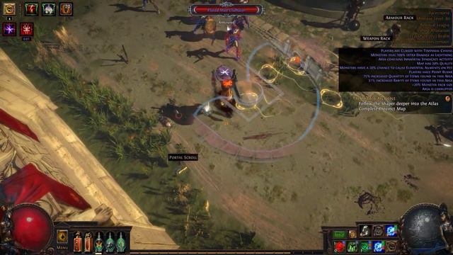 PoE Future meta build phys wander + herald of purity