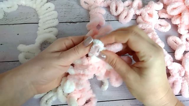 Плюшевый плед из Ализе Пуффи узором плетёнка. Мастер-класс от Mother's Knitting