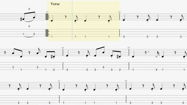 Fleetwood Mac -  Dreams (bass tab)