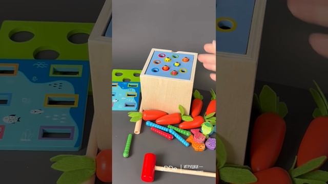 Развивающая многофункциональная игрушка Монтессори «Куб 5 в 1»