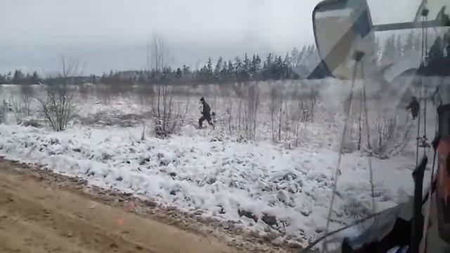 Косят траву зимой