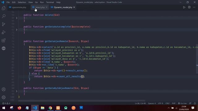 #6. Select option codeigniter + Ajax server-side processing (Select2 Ajax Remote with pagination)