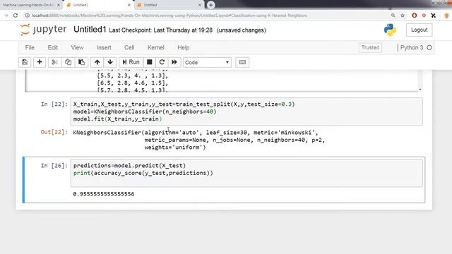 Implementing K-Nearest Neighbors | Classification | Machine Learning Part - 2